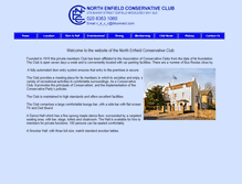 Tablet Screenshot of northenfieldconservativeclub.co.uk